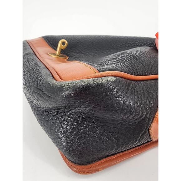 Vintage Dooney & Bourke Black All Weather Leather Top Handle Bag - Picture 15 of 16